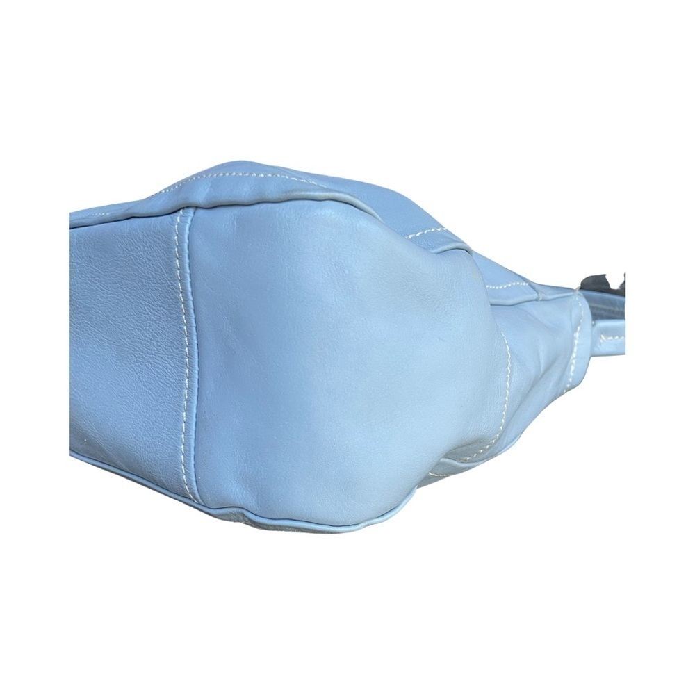 Prada Vitello Daino Blue Leather Hobo Bag - Picture 8 of 14